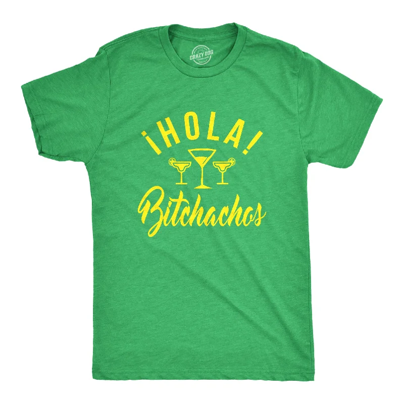 Men's comfortable exercise t-shirt-Hola Bitchachos Men's T Shirt