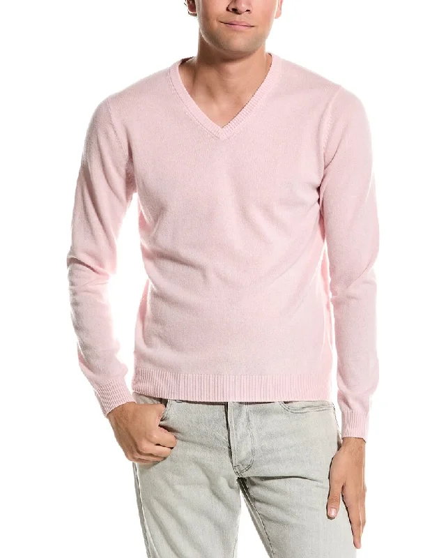 Men's eco-friendly sweatshirt-Men's high-performance workout t-shirt-Mette V-Neck Cashmere Sweater