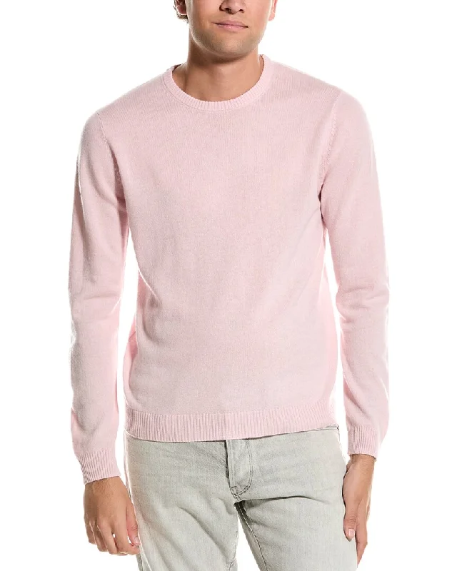 Men's organic cotton sweatshirt-Men's modern fitness t-shirt-Mette Crewneck Cashmere Sweater