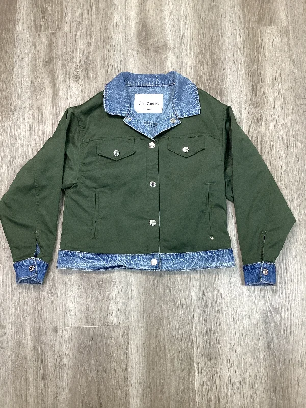 Men's unique jacket-Men's ultra-breathable gym t-shirt-Jacket Denim By Juicy Couture In Green, Size: M