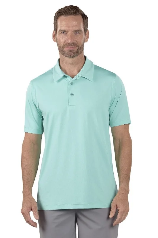 Men's eco-conscious gym polo shirt-Men's modern fitness t-shirt-Stone Oasis Polo - FINAL SALE