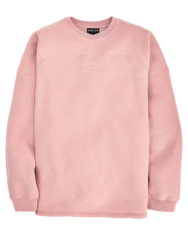 Men's active sweatshirt-Men's ultra-breathable gym t-shirt-Burton Men's Cinder Crewneck Fleece - Powder Blush