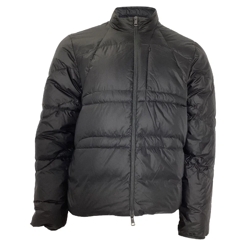 Men's trench coat-Men's casual athletic wear t-shirt-Moncler Biham Short Down Jacket in Black Nylon