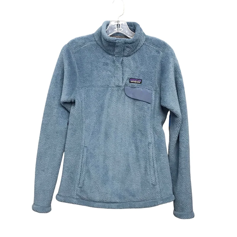 Men's reflective jacket-Men's organic athletic t-shirt-Jacket Fleece By Patagonia In Blue, Size:S