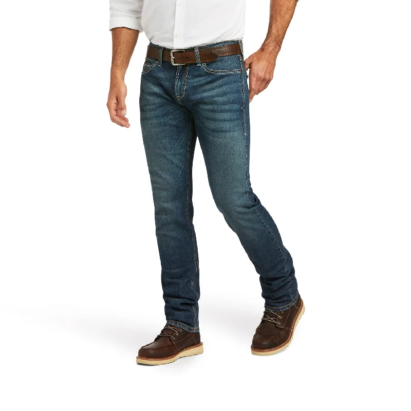 Men's quick-dry pants-Men's lightweight athletic wear t-shirt-Ariat Men's M8 Modern Slim Leg TekStretch - Sabastian Grafton