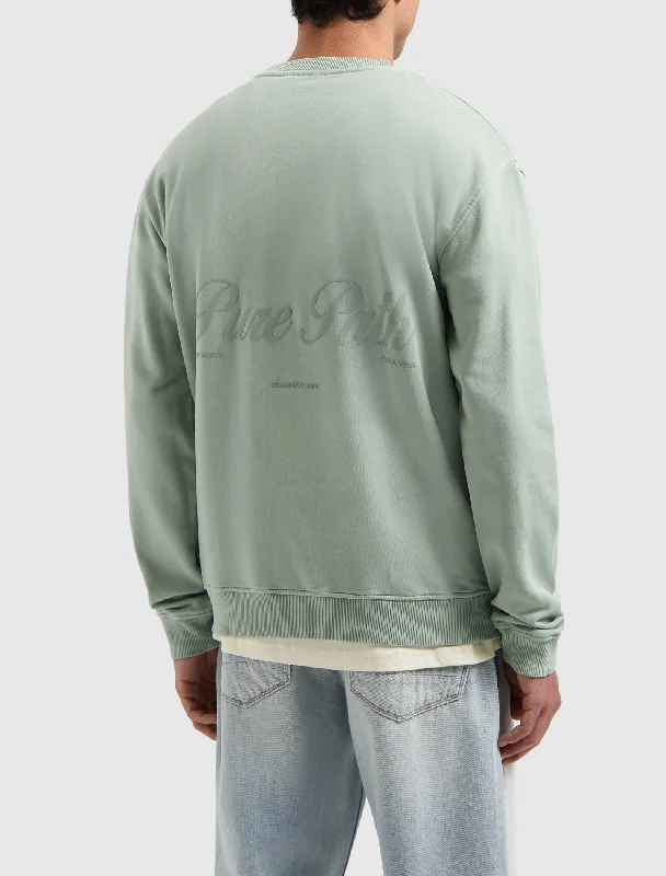 Men's fishing sweater-Men's casual athletic wear t-shirt-Essence Of Life Sweater | Army Green