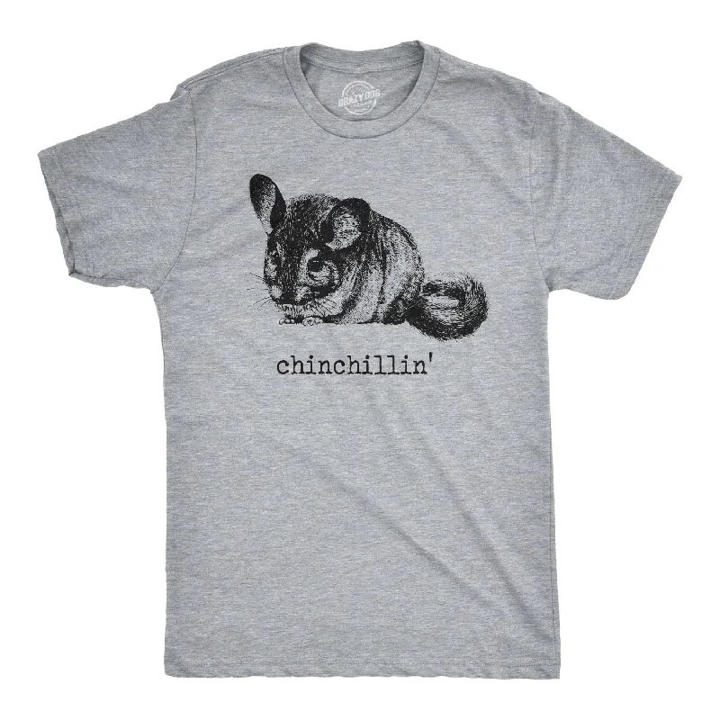 Men's casual athletic wear t-shirt-Chinchillin Men's T Shirt