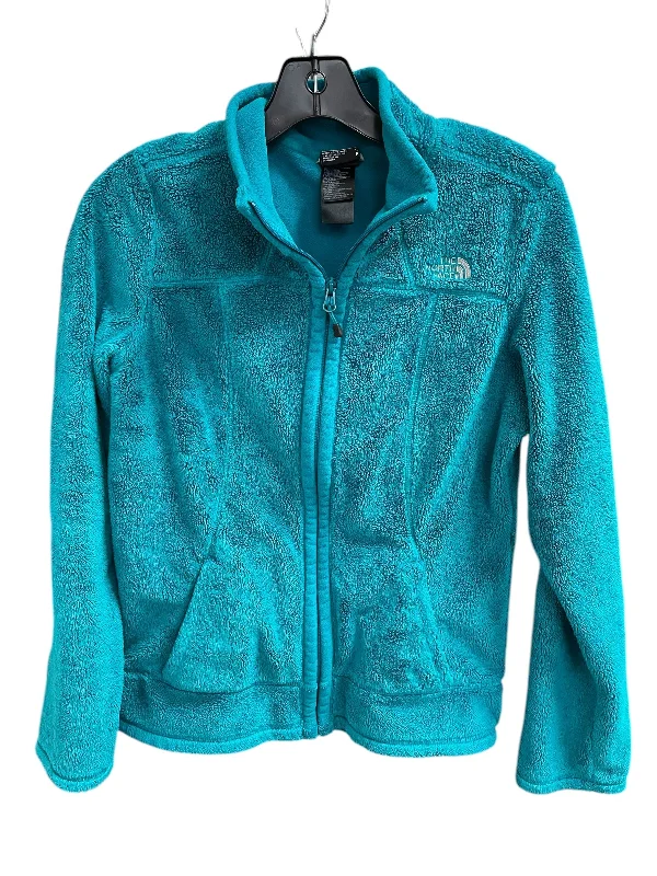 Men's travel coat-Men's quick-dry athletic t-shirt-Jacket Faux Fur & Sherpa By The North Face In Teal, Size: S