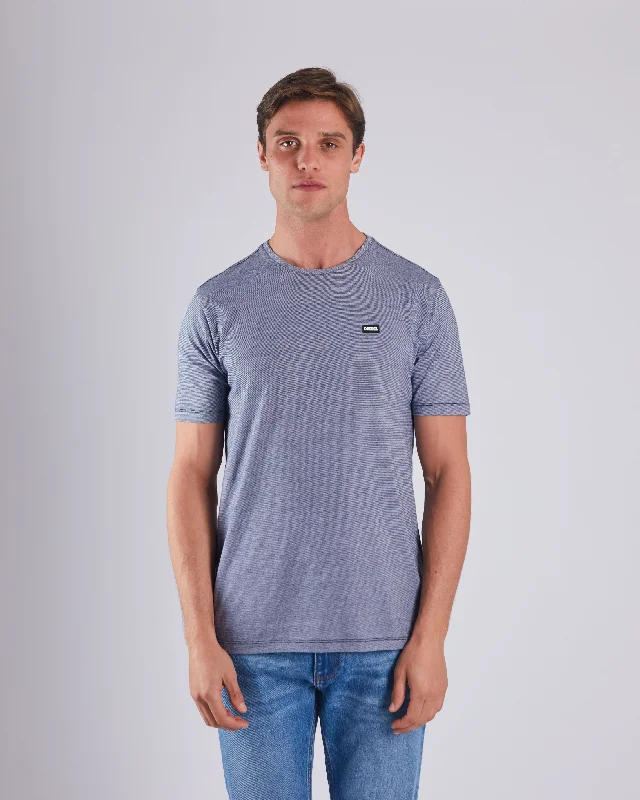 Men's fashion-forward activewear t-shirt-Patrice Tee Vintage Navy