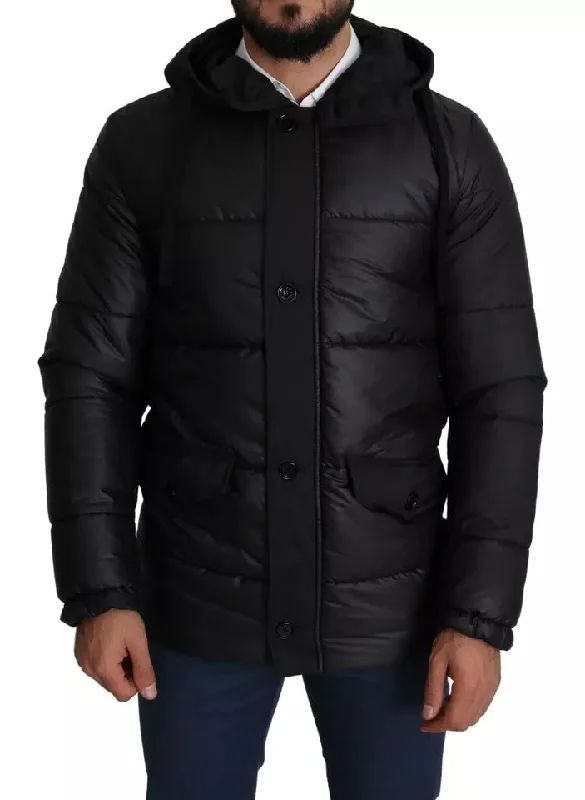 Men's traditional jacket-Men's versatile fitness t-shirt-Dolce & Gabbana  Hooded Polyester Men Coat Puffer Men's Jacket (Pre-Owned)