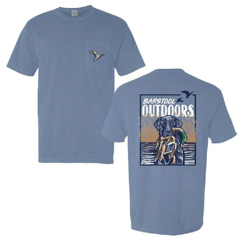 Men's breathable performance t-shirt-Barstool Outdoors Duck Hunt Pocket Tee