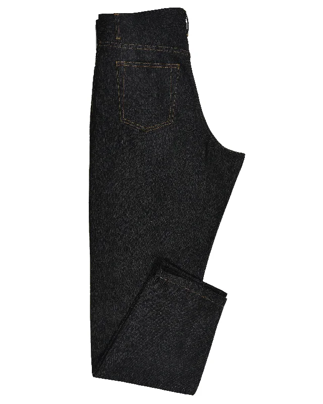 Men's formal pants-Men's versatile fitness t-shirt-Luxire selvedge - Midnight Grey Jeans