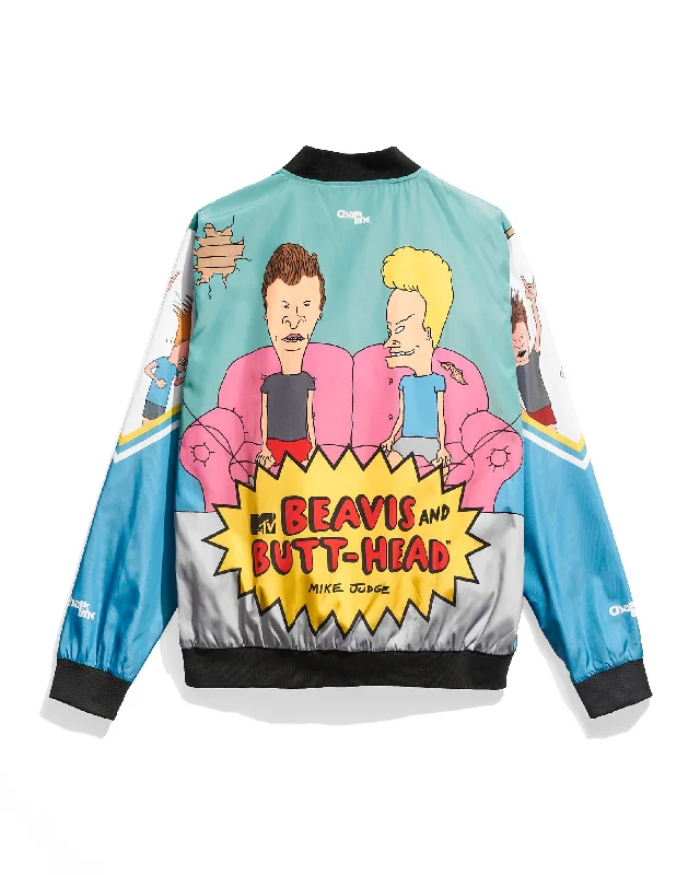 Men's leather jacket-Men's breathable performance t-shirt-Beavis and Butt-Head Retro Fanimation Jacket