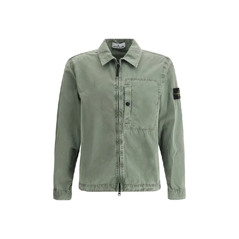 Men's affordable jacket-Men's fashion-forward activewear t-shirt-Stone Island Cotton Men's Jacket