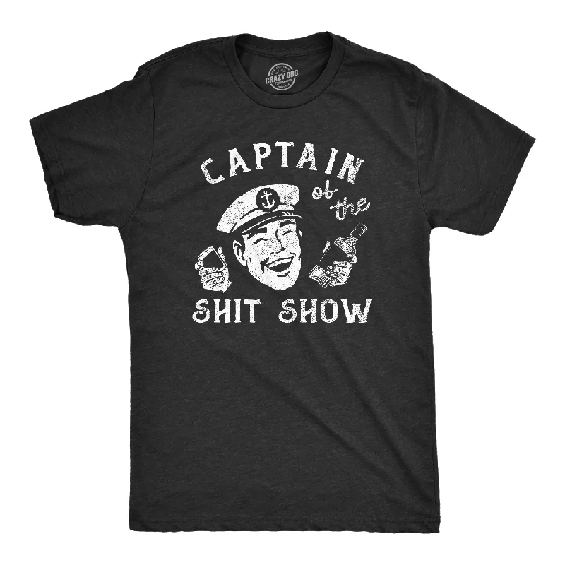 Men's organic athletic t-shirt-Captain Of The Shit Show Men's T Shirt