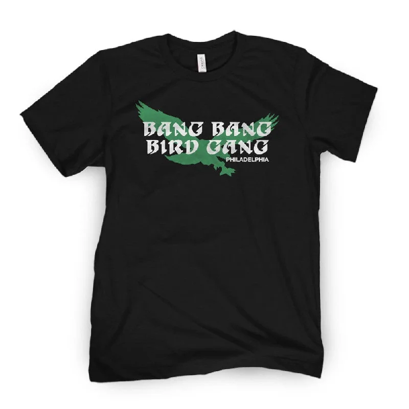 Men's fashion-forward activewear t-shirt-Bang Bang Bird Gang Tee