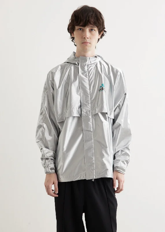 Men's summer jacket-Men's modern fitness t-shirt-Equipment Metallic Windbreaker