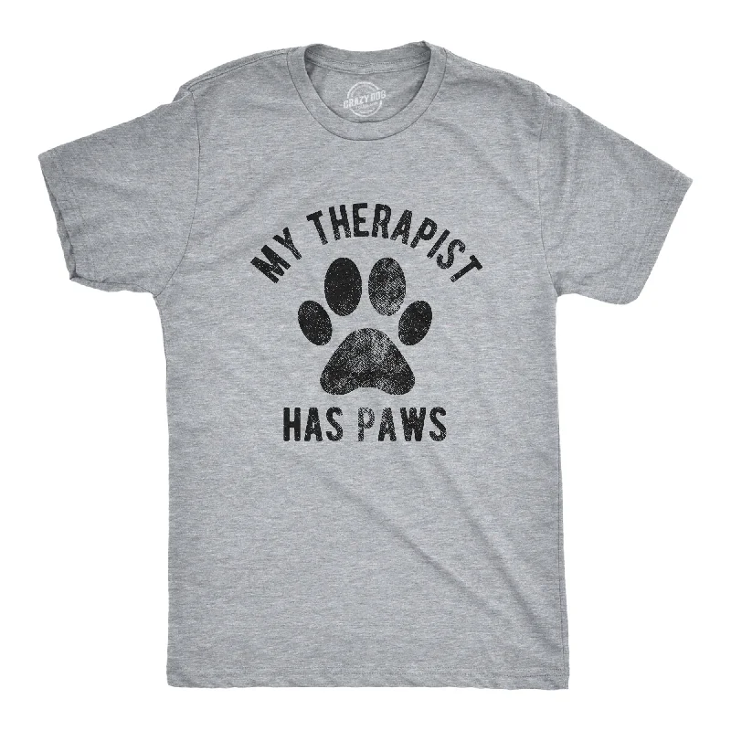 Men's high-performance workout t-shirt-My Therapist Has Paws Men's T Shirt