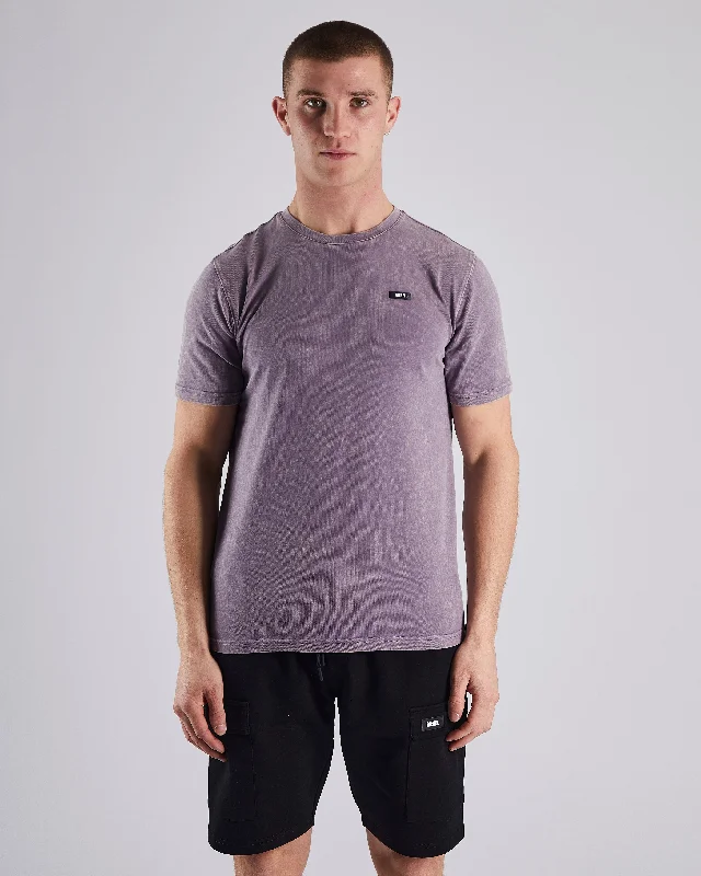 Men's summer fitness t-shirt-Parker Tee Dark Amethyst