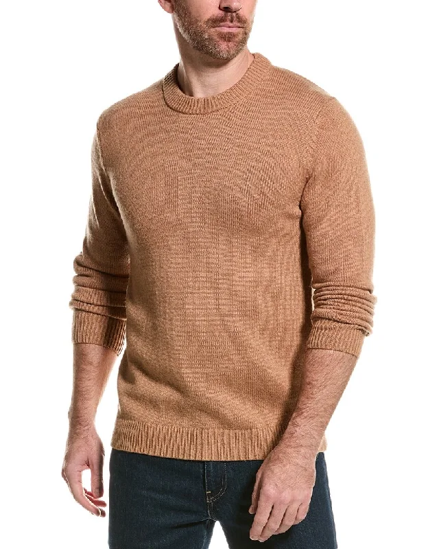 Men's soft sweatshirt-Men's casual athletic wear t-shirt-Reiss Avons Chunky Wool-Blend Crewneck Sweater