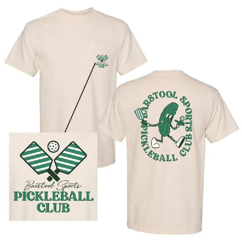 Men's high-performance workout t-shirt-Barstool Pickleball Club Pocket Tee