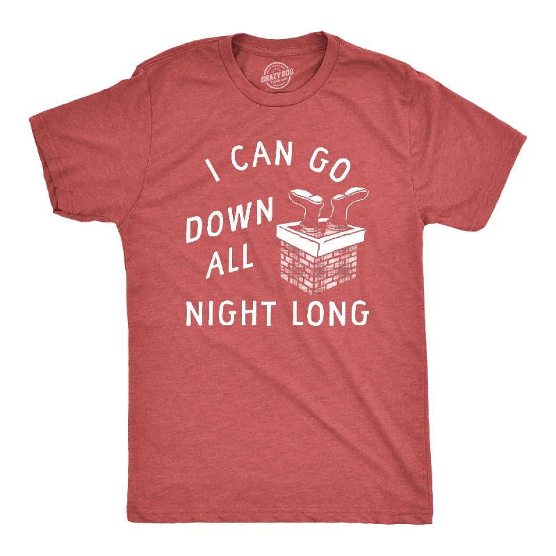 Men's relaxed fit performance t-shirt-I Can Go Down All Night Long Men's T Shirt