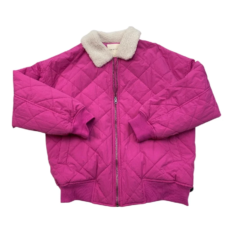 Men's expedition jacket-Men's organic athletic t-shirt-Jacket Puffer & Quilted By Thread And Supply In Pink, Size: M