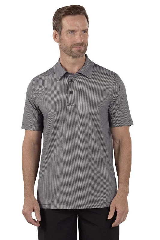 Men's adventure-ready gym polo shirt-Men's fashion-forward activewear t-shirt-Toby Legend Black Polo - Athletic Fit - FINAL SALE