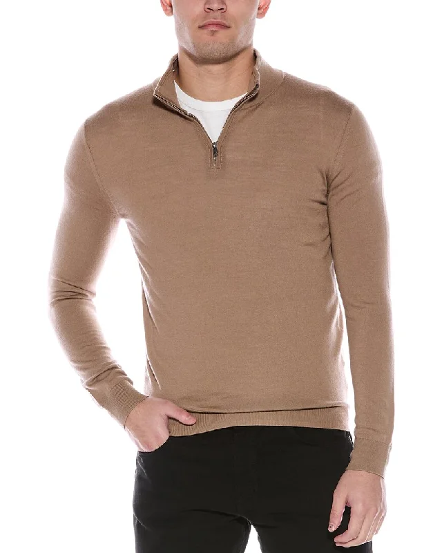 Men's streetwear sweatshirt-Men's comfortable exercise t-shirt-Reiss Blackhall Wool Sweater