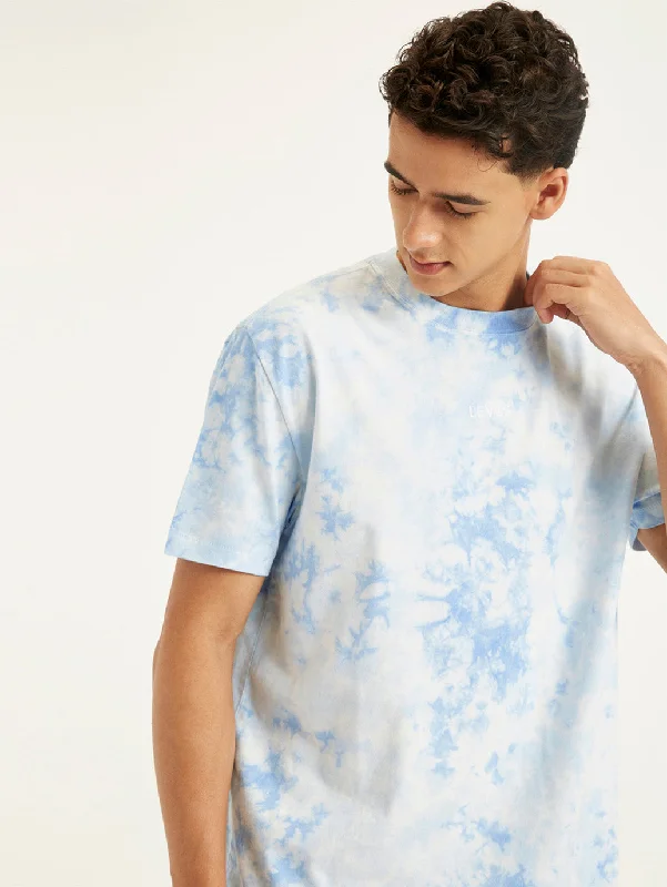 Men's comfortable exercise t-shirt-Men's Tie-Dye Regular Fit T-Shirt