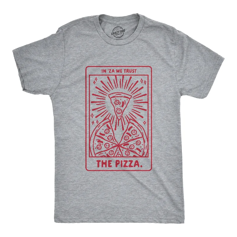 Men's relaxed fit performance t-shirt-Pizza Tarot Card Men's T Shirt