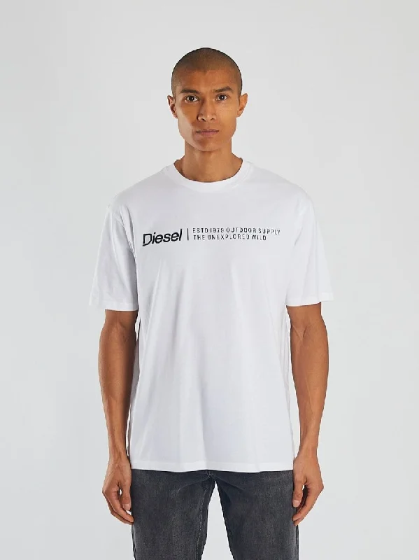 Men's weatherproof athletic wear t-shirt-Marcus Tee Off White