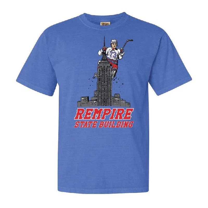 Men's modern fitness t-shirt-Rempire State Building Tee