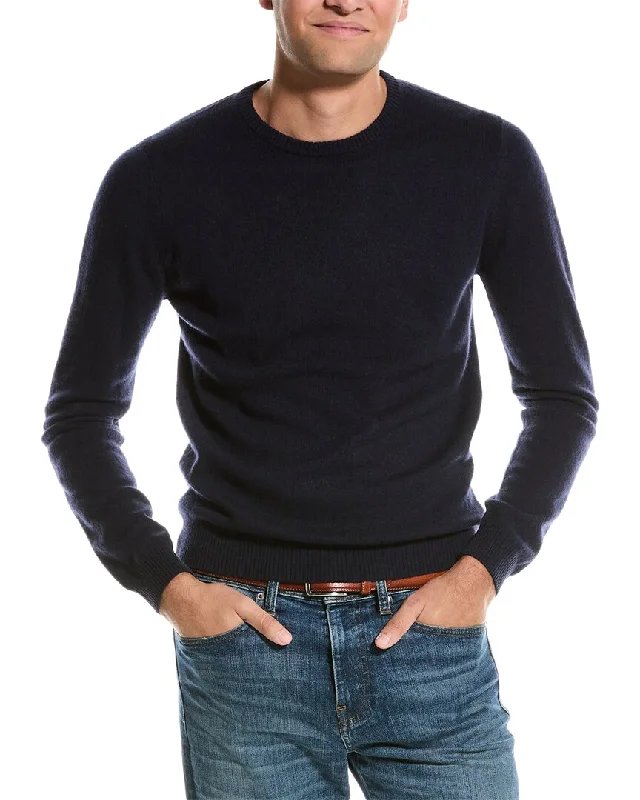 Men's recycled fabric sweatshirt-Men's organic athletic t-shirt-Mette Crewneck Cashmere Sweater