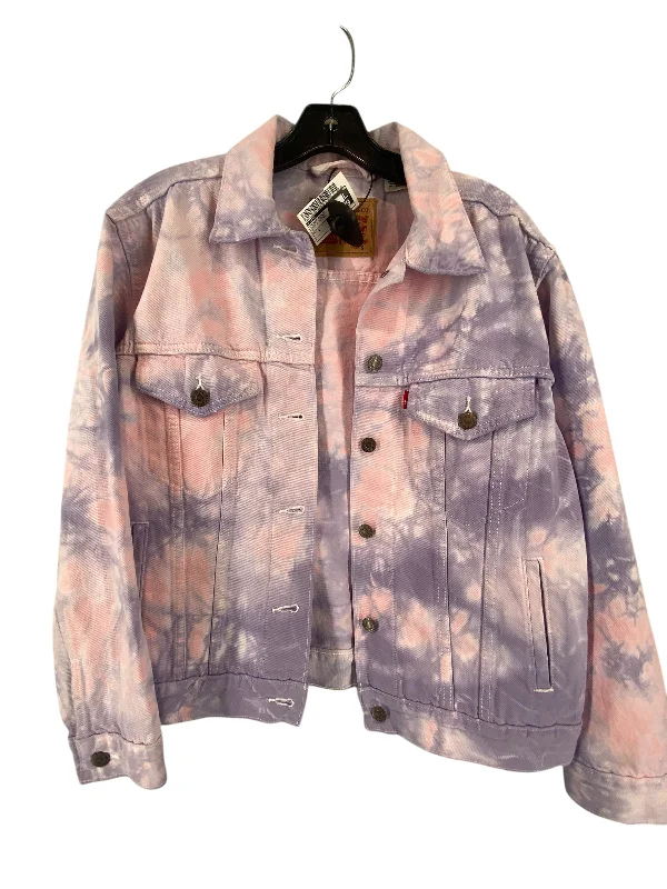 Men's regular fit jacket-Men's breathable performance t-shirt-Jacket Denim By Levis In Pink & Purple, Size: S