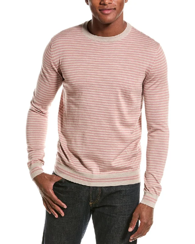 Men's golf sweatshirt-Men's workout-ready athletic t-shirt-ISAIA Cashmere & Silk-Blend Crewneck Sweater