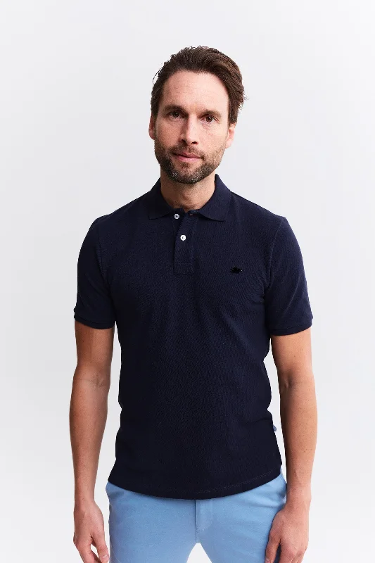 Men's fashion-forward travel wear polo shirt-Men's lightweight athletic wear t-shirt-Polo With Cloud Patch