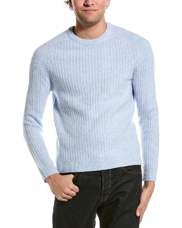 Men's summer sweatshirt-Men's sustainable athletic t-shirt-Reiss Millerson Wool-Blend Textured Sweater