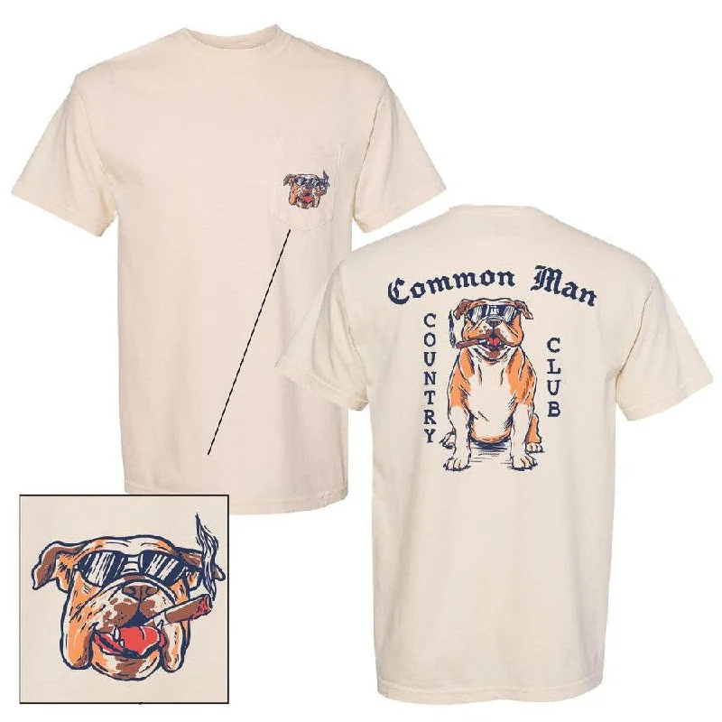 Men's lightweight athletic wear t-shirt-Common Man Country Club Pocket Tee II