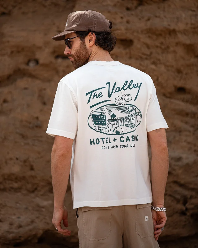 Men's organic athletic t-shirt-The Valley T-Shirt - Off White