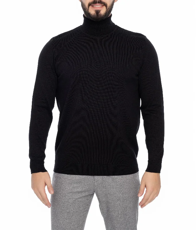 Men's lightweight sweatshirt-Men's breathable performance t-shirt-PORTLAND TURTLENECK SWEATER