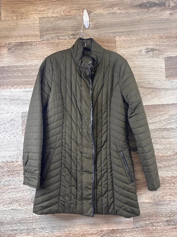 Men's timeless jacket-Men's ultra-breathable gym t-shirt-Jacket Puffer & Quilted By Banana Republic In Green, Size: M