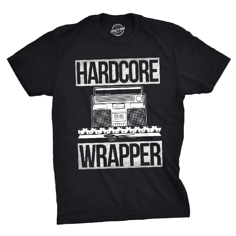 Men's modern fitness t-shirt-Hardcore Wrapper Men's T Shirt