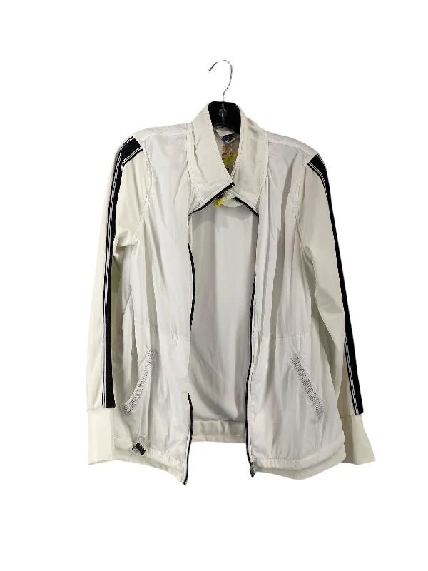 Men's hi-vis jacket-Men's ultra-breathable gym t-shirt-Jacket Windbreaker By Tangerine In White, Size: M