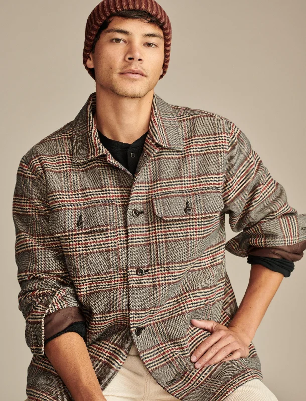 Men's high-performance jacket-Men's durable sports t-shirt-Lucky Brand Men's Plaid Shirt Jacket