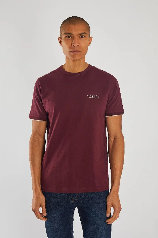 Men's active lifestyle t-shirt-Taha Tee Wine Port