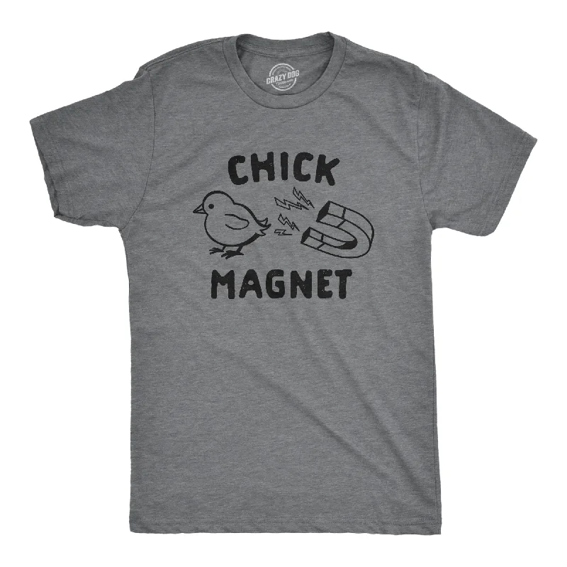 Men's sustainable athletic t-shirt-Chick Magnet Men's T Shirt