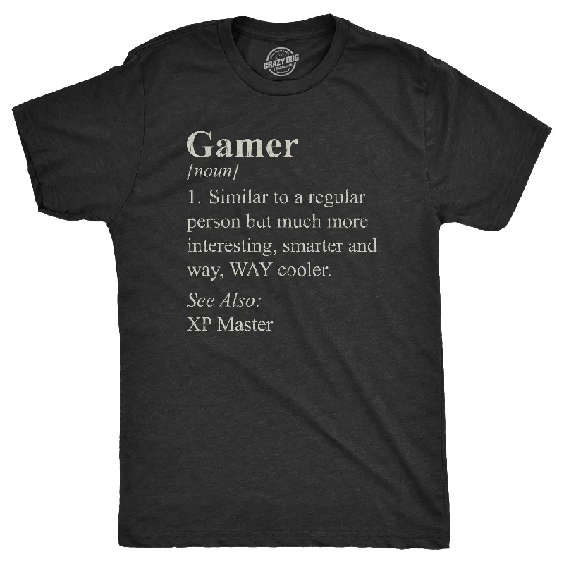 Men's fashion-forward activewear t-shirt-Gamer Definition Men's T Shirt