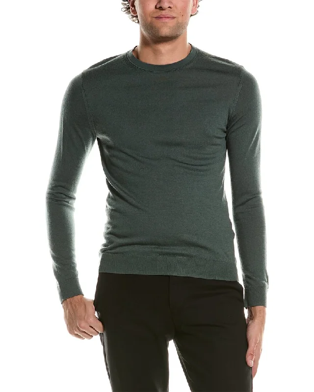 Men's biking sweatshirt-Men's summer fitness t-shirt-Reiss Wessex Merino Wool Sweater