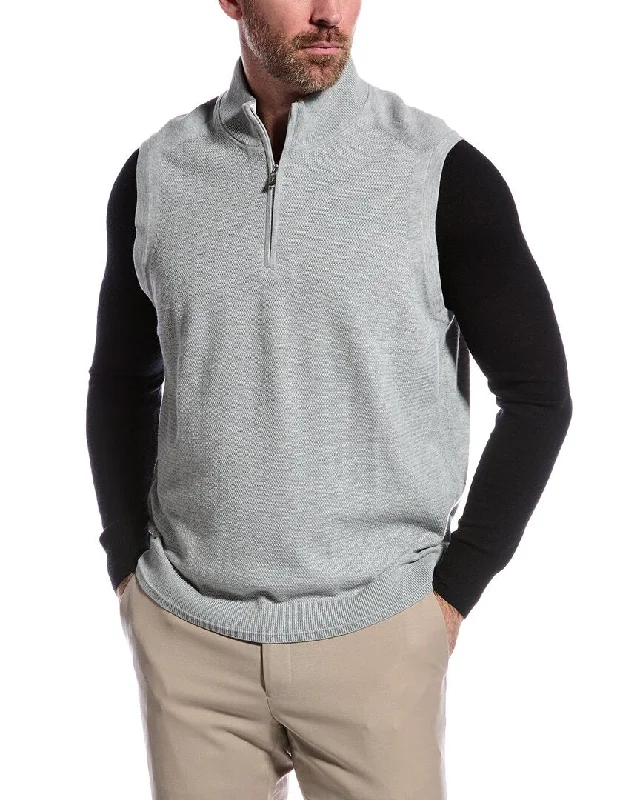 Men's smart casual sweatshirt-Men's modern fitness t-shirt-Tommy Bahama Coolside 1/2-Zip Golf Vest